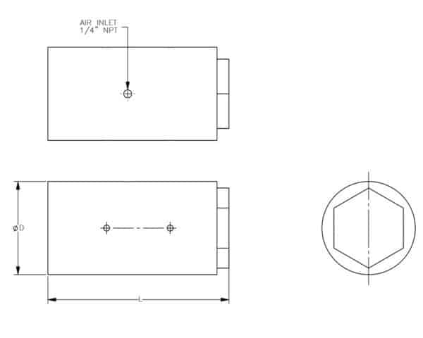 NAVCO Molding Core Vibrator SMC 162 Drawing